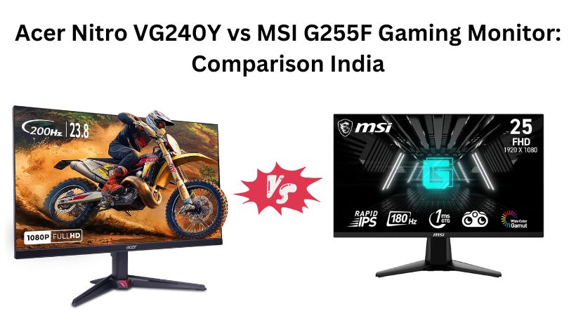 Acer Nitro VG240Y vs MSI G255F  Gaming Monitor: Comparison India